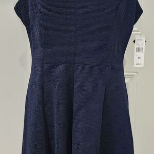 Sandra Darren Studio I Navy Blue Belle Dress